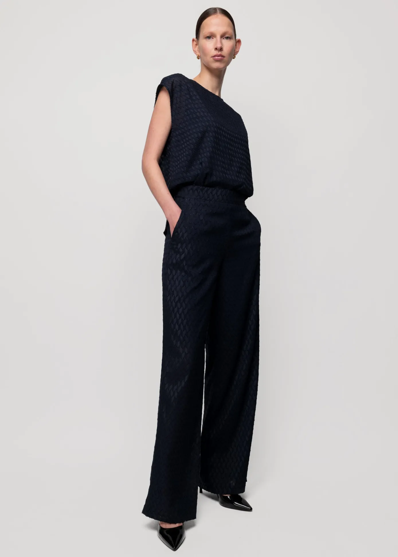 Fashion Ausbrenner Rechte Broek Vrouw Two-Pieces