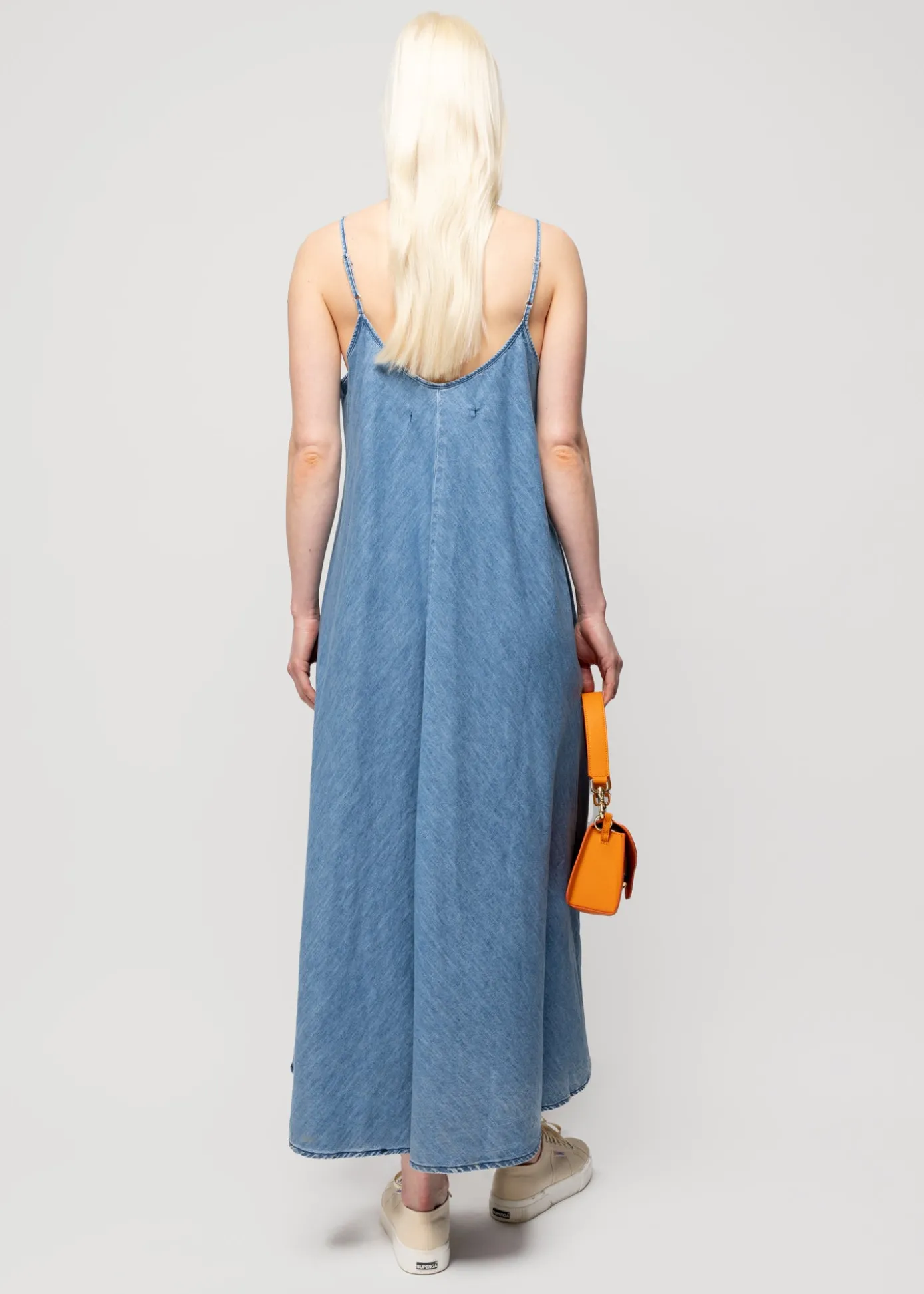 Flash Sale Denim Slip Dress Vrouw Jurken