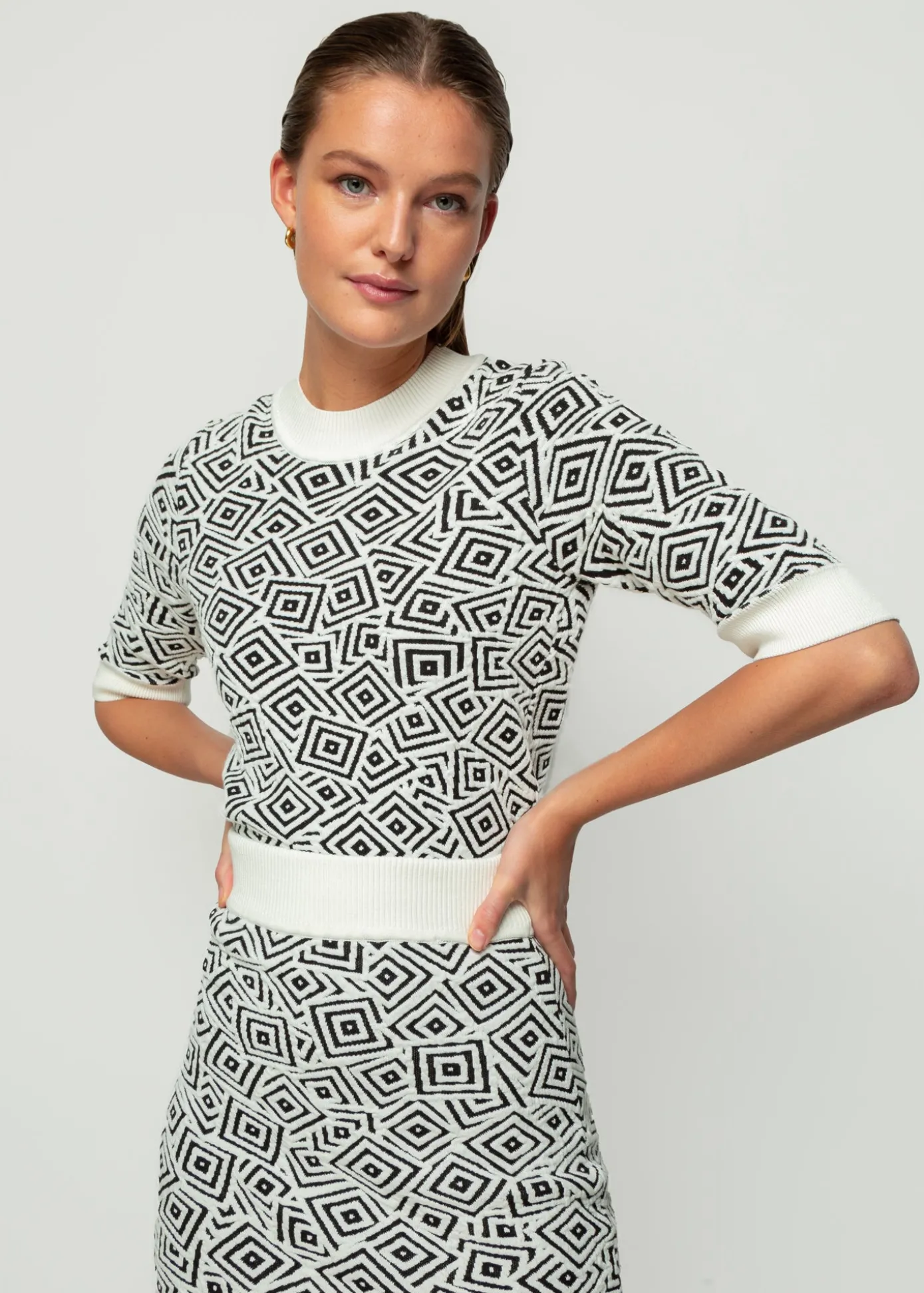 jacquard_gebreide_rok_2.webp Online Jacquard Gebreide Rok Vrouw Two-Pieces