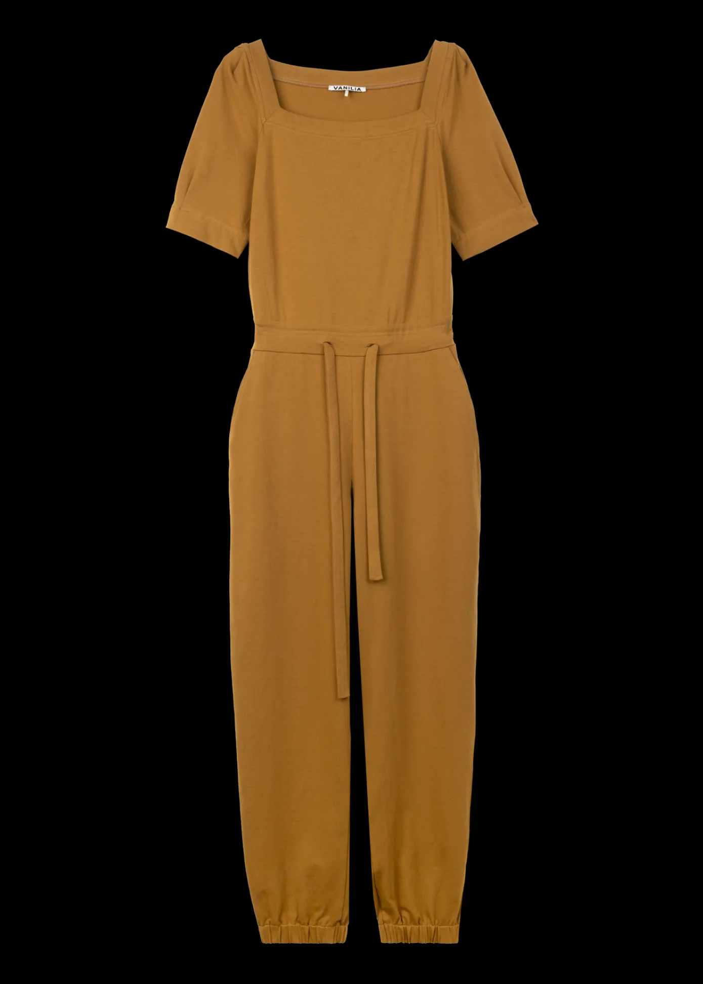 Flash Sale Katoenen Jumpsuit Met Vierkante Hals Vrouw Jumpsuits