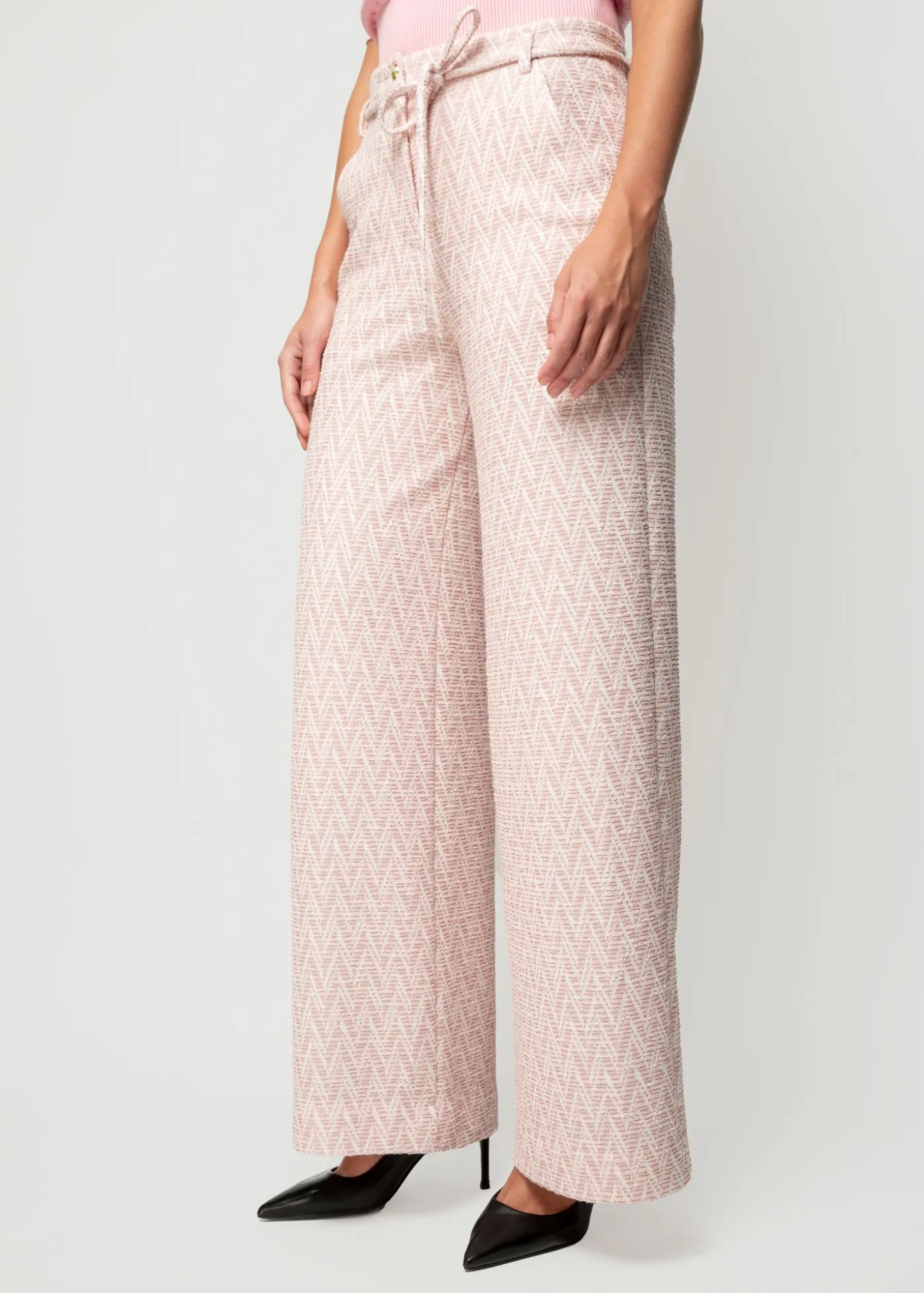 Flash Sale Pantalon Met Zigzag Structuur Vrouw Broeken