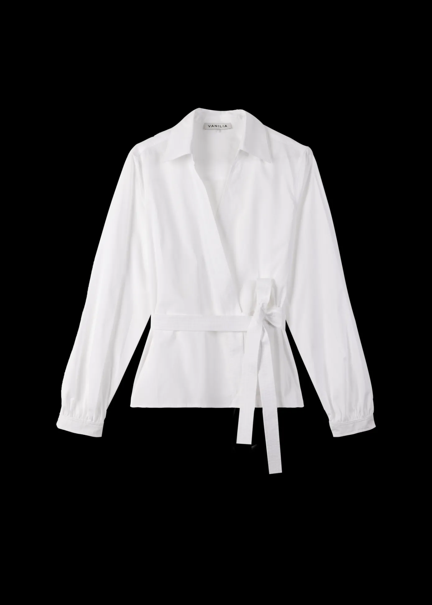 Clearance Poplin Wrap Blouse Vrouw Basics