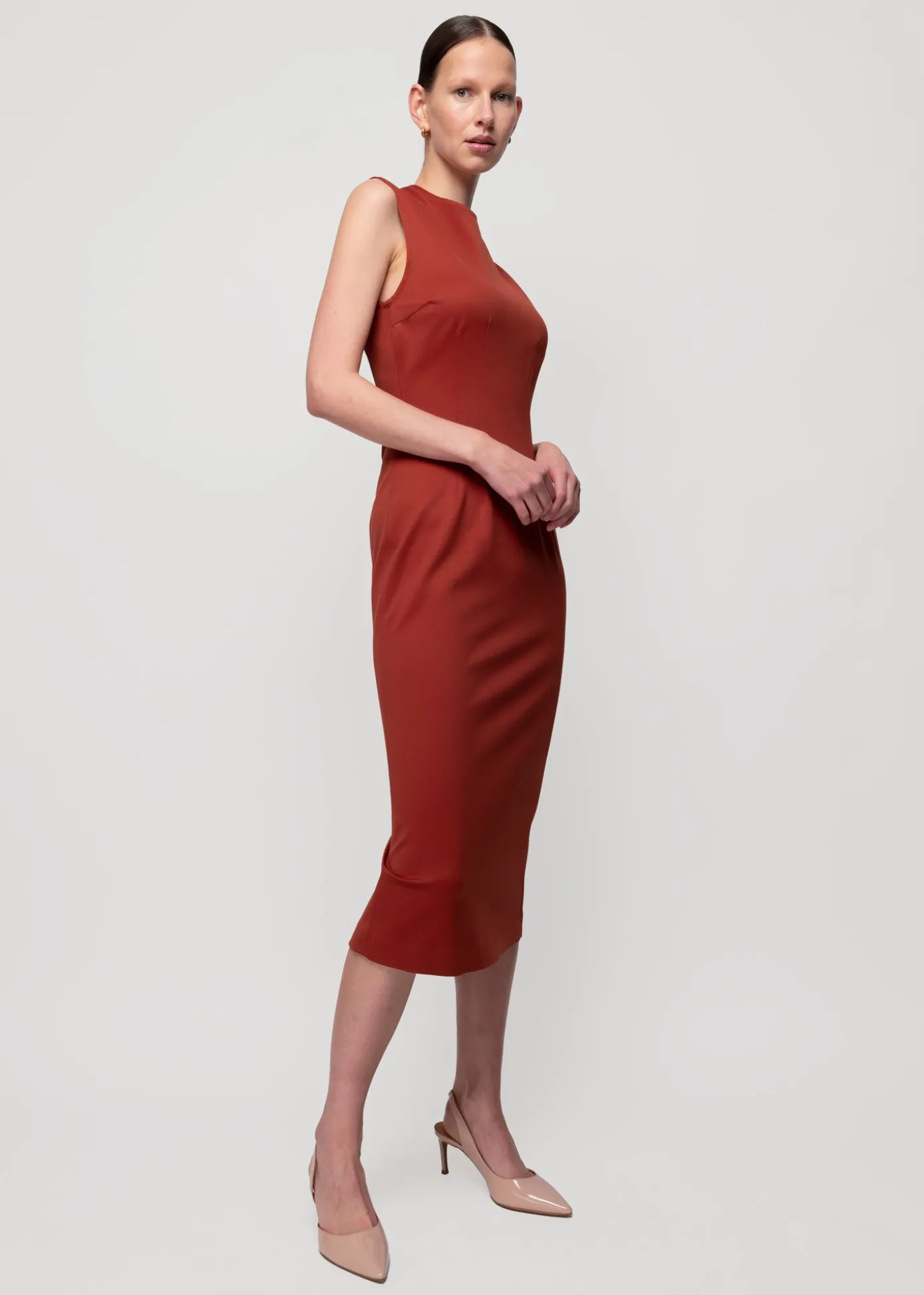 New Punto Midi Jurk Vrouw Jurken