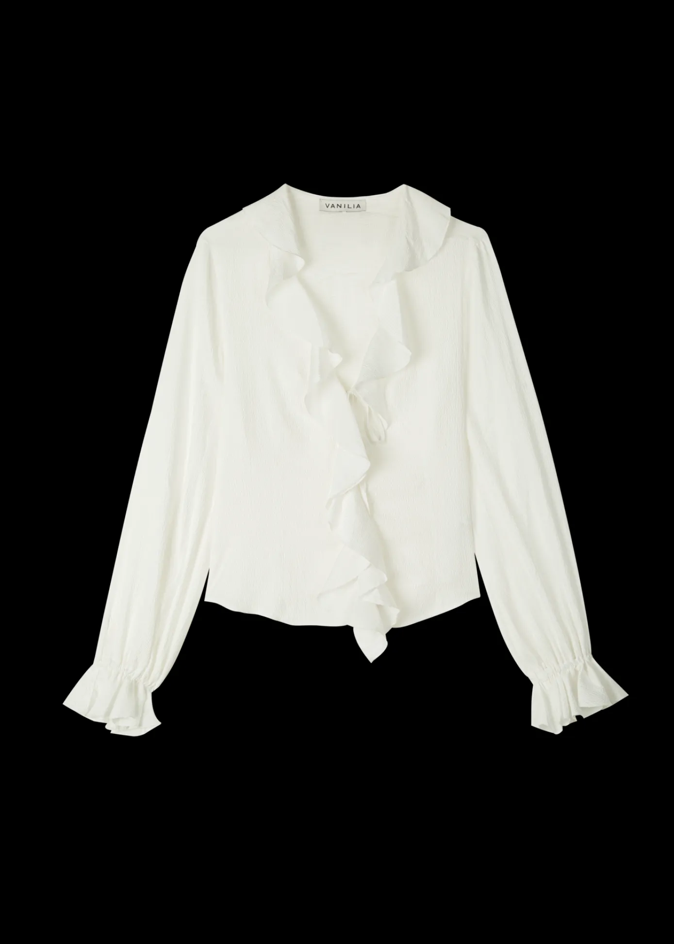 Cheap Viscose Ruffle Blouse Vrouw Blouses