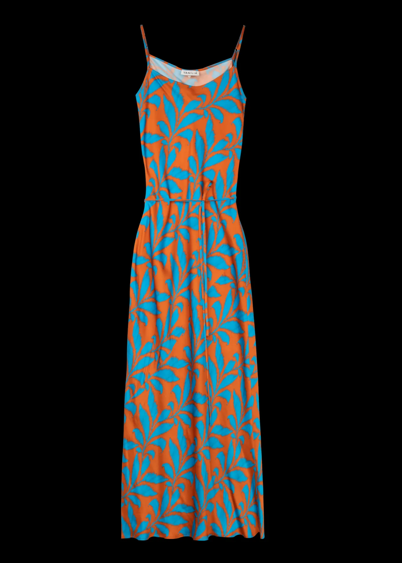 Clearance Viscose Slip Dress Met Tropic Print Vrouw Jurken